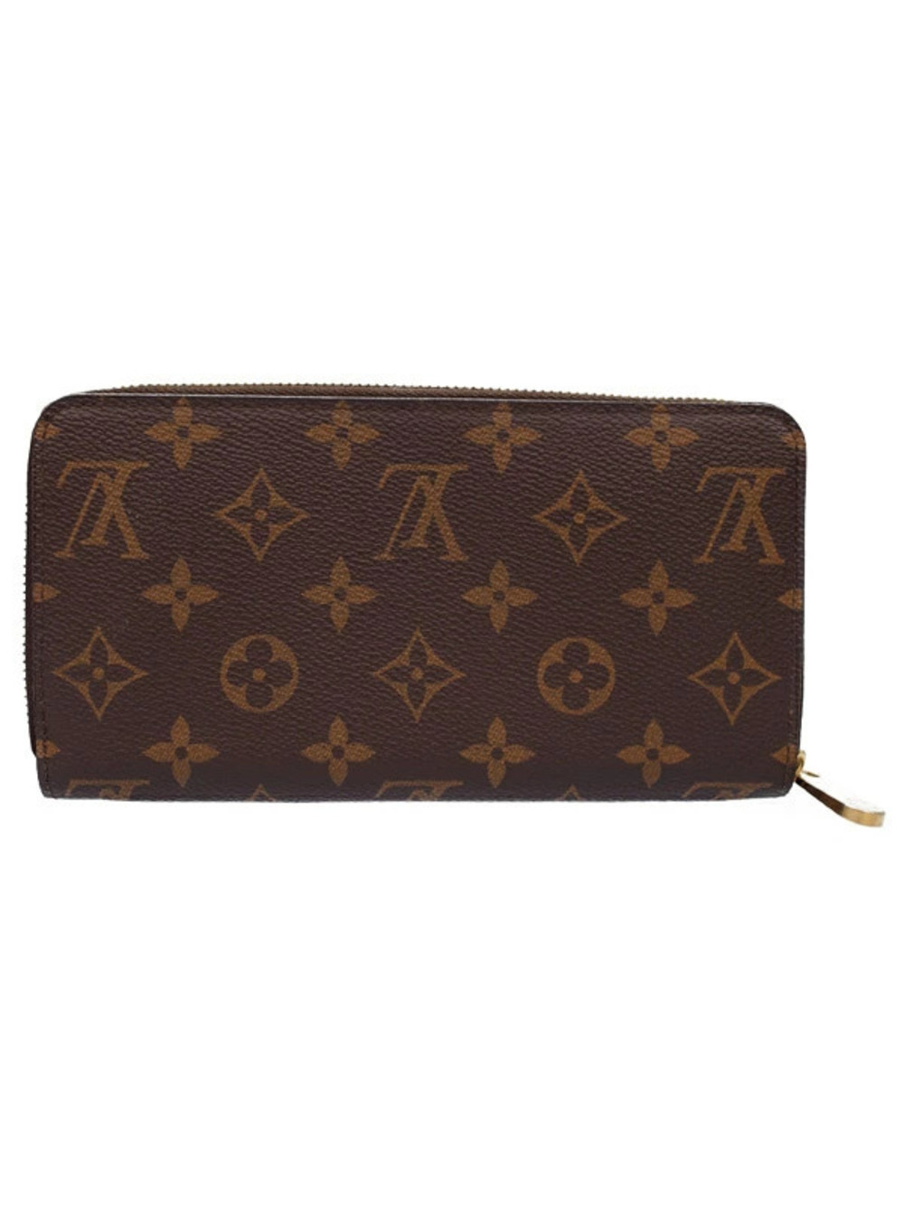 Louis Vuitton Zippy Monogram Wallet Zipper Round Long Brown